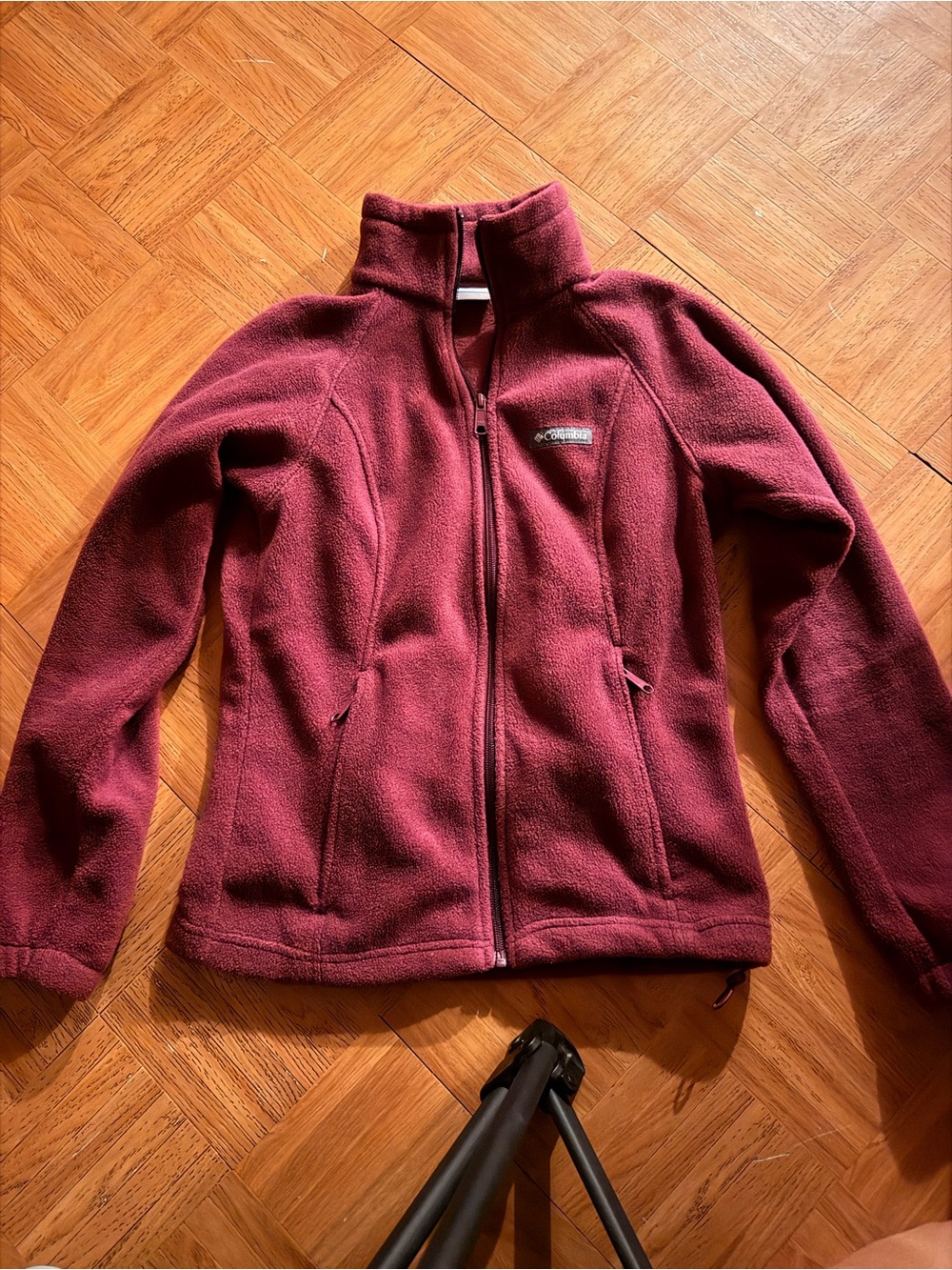 Columbia Women's Maroon Full-Zip Fleece Jacket